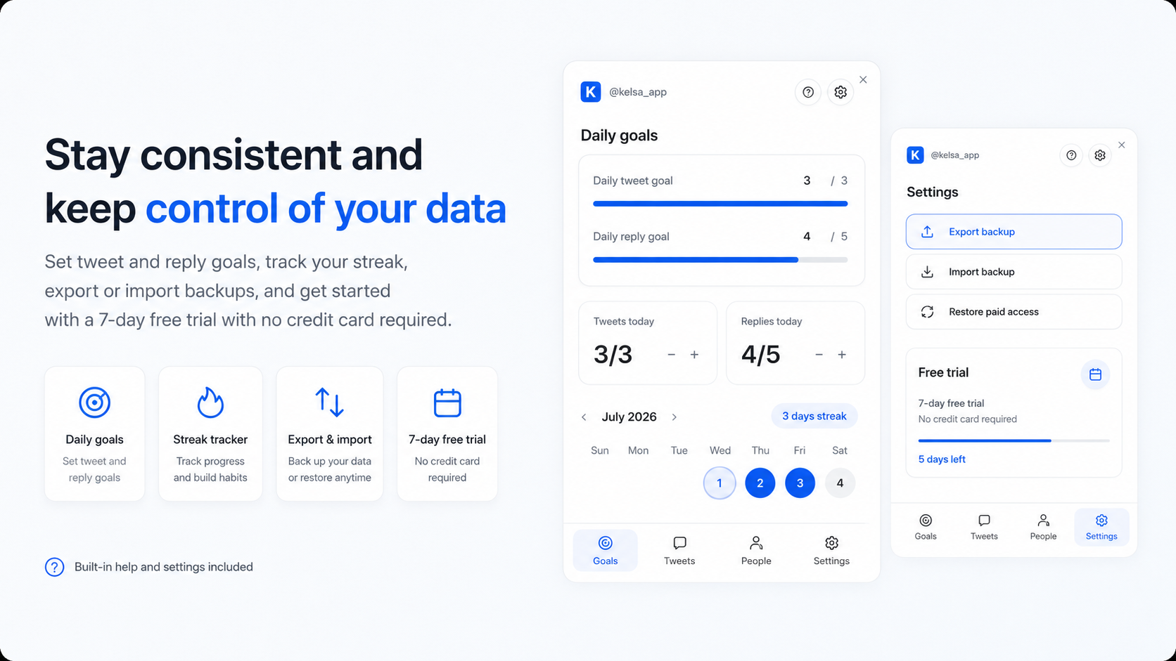 Stay consistent and control your data in Kelsa